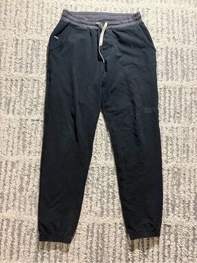 Vuori black gray men’s jogger sweatpants soft tie waist size S